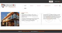 Desktop Screenshot of creightonproducts.co.za